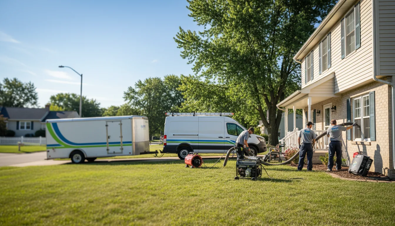 Flooded Basement Restoration And Cleanup With Repair in Walnut, IA near me